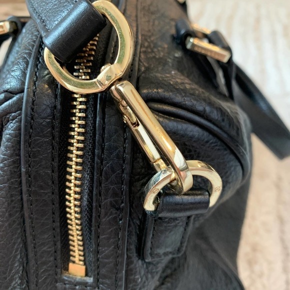 Tory Burch Black Leather Satchel - Picture 6 of 14